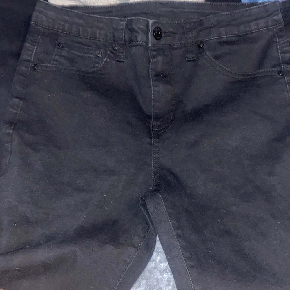 Plain black monkey ride jeans